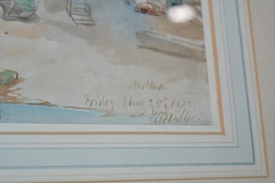 Lot 109 - William James Muller (1812-1845) Boat yard and...