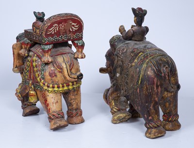 Lot 68 - Two carved Indian models 20th Century, of...