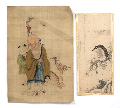 Lot 294 - A Chinese school painting depicting a sage,...