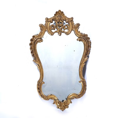 Lot 75 - Venetian giltwood mirror Italian, 19th Century,...