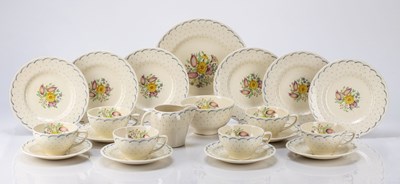 Lot 370 - Susie Cooper (1902-1995) 'Printempts' teaset,...