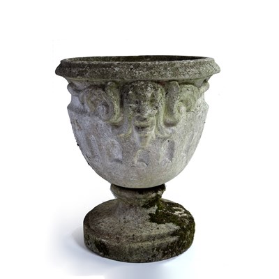 Lot 72 - Reconstituted garden urn of classical form...