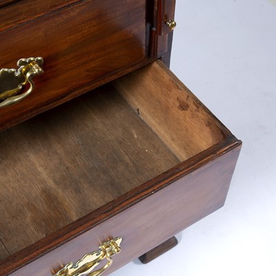 Lot 76 - Mahogany bureau 18th Century, with fitted...