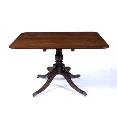 Lot 77 - Mahogany rectangular breakfast table Regency...