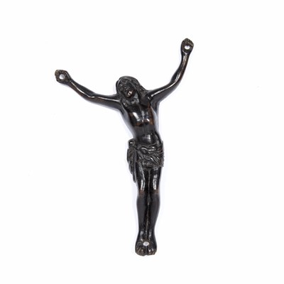 Lot 422 - Bronze model of Christ North European,...