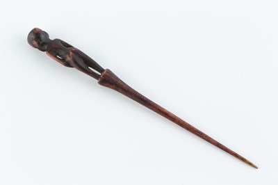 Lot 366 - An East African wooden head scratcher the...