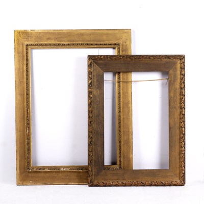 Lot 185 - Two aesthetic style gilt frames 80cm x 59.5cm...