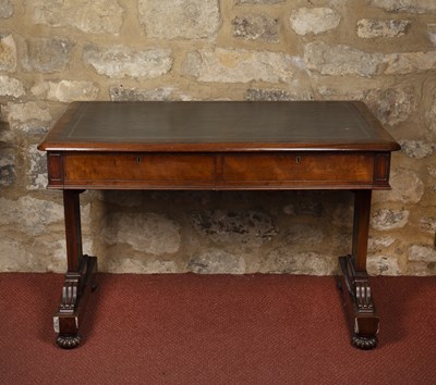 Lot 129 - A William IV mahogany library table, having...