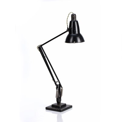 Lot 12 - Herbert Terry & Sons black enamel anglepoise...