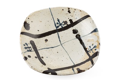 Lot 563 - John Maltby (1936-2020) Dish oatmeal glaze...