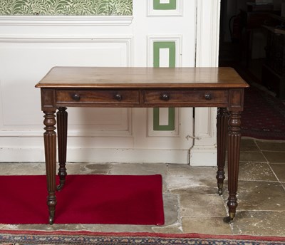 Lot 9 - A mid Victorian mahogany side table, with two...