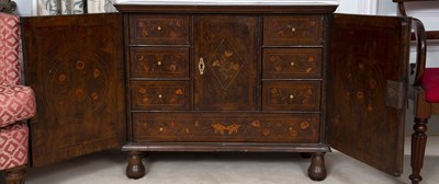 Lot 12 - An 18th century Dutch mahogany and marquetry...