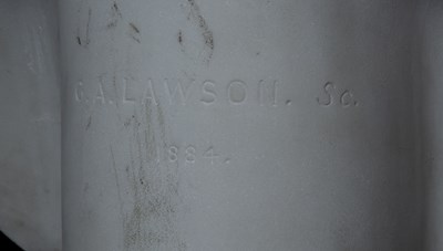 Lot 22 - George Anderson Lawson (1832-1904) A marble...