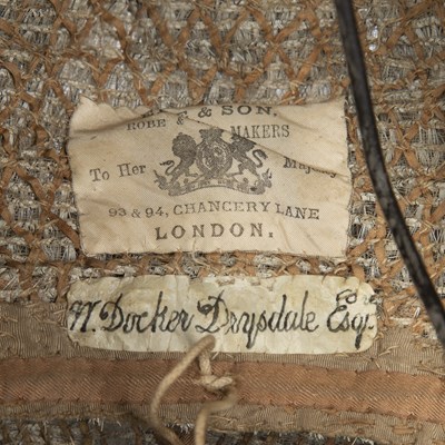 Lot 38 - A Victorian judge's wig, by Ede & Son, London,...