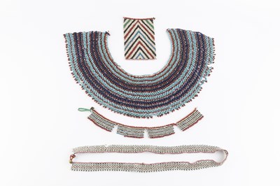 Lot 350 - A collection of South African bead work items,...