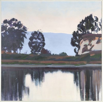Lot 247 - Marcia Burtt (b.1941) Lakeside, 1984 signed...