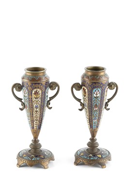 Lot 155 - A pair of late 19th century gilt metal and...