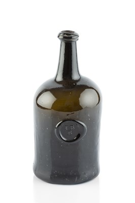 Lot 70 - A sealed wine bottle, squat cylinder, seal...