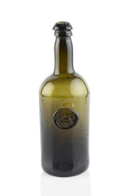 Lot 79 - A sealed wine bottle, cylinder, seal stamped...