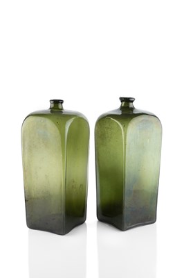 Lot 83 - A pair of large 'Dutch' case gin bottles, 43 x...