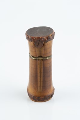 Lot 177 - A Dunhill bamboo lighter, the sectional bamboo...
