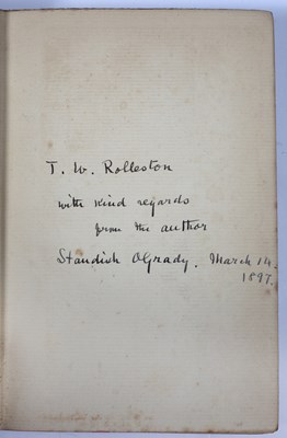 Lot 418 - O'Grady (Standish James) (1846-1928) Irish...