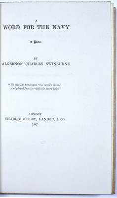 Lot 455 - Swinburne (Algernon Charles) (1837-1909) 'A...