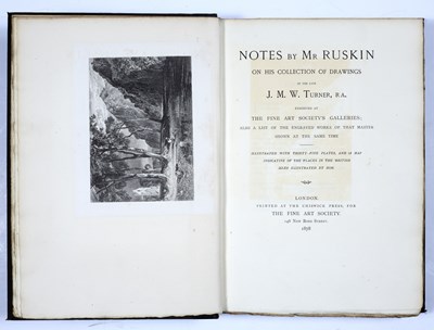 Lot 466 - Ruskin (John) (1819-1900) English Writer and...