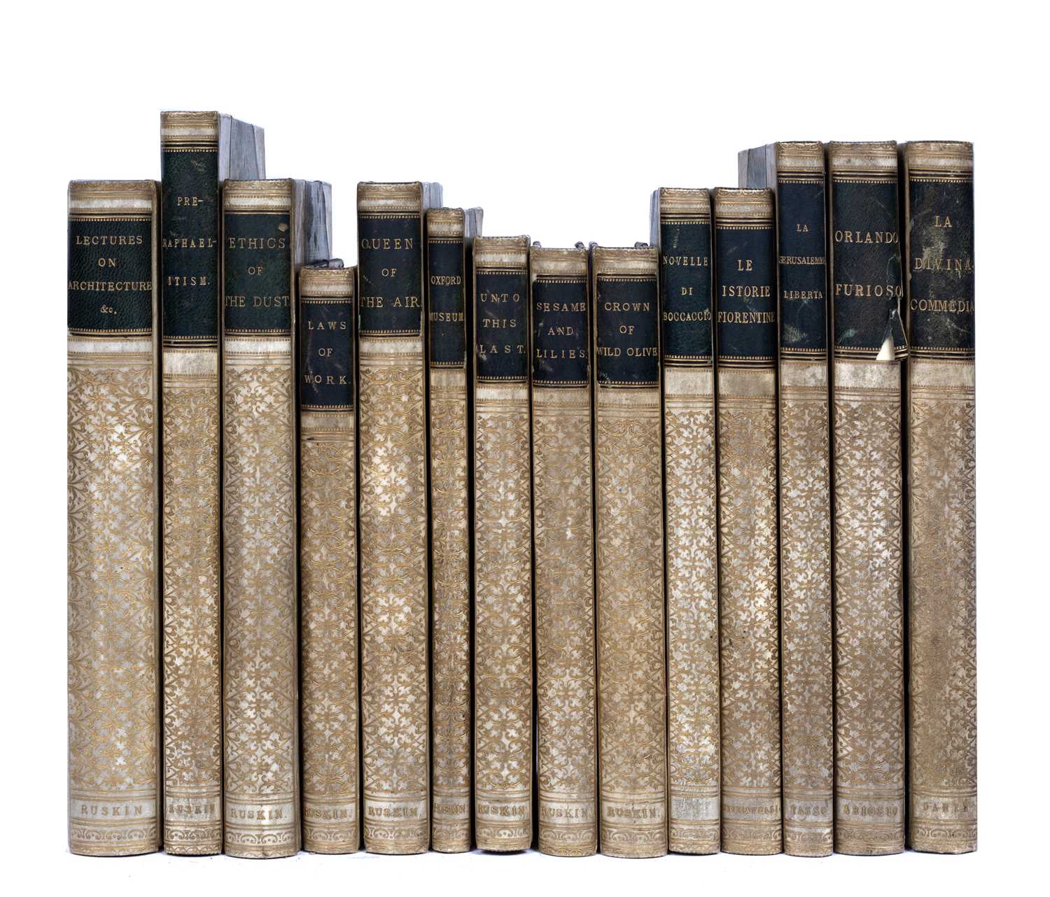 Lot 473 - Ruskin (John) A group of nine titles, Smith...