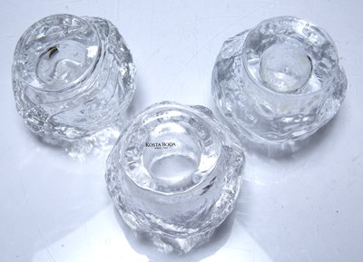 Lot 399 - Ann Wärff (b.1937) for Kosta Boda three glass...