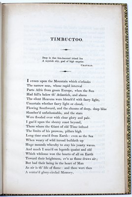 Lot 485 - Tennyson (Alfred, Lord) 'Timbuctoo'. A poem...