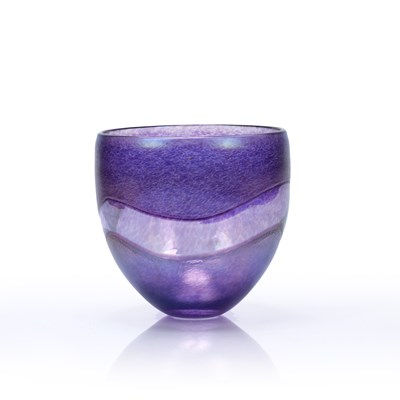 Lot 402 - Robert Held (Contemporary) studio glass purple...