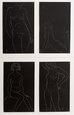 Lot 29 - Eric Gill (1882-1940) Two pairs of female...