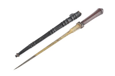 Lot 178 - A Scottish ballock dagger, with a mahogany...