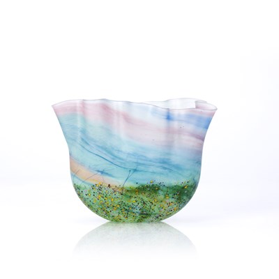 Lot 403 - Peter Layton (b.1937) 'Landscape' studio glass...