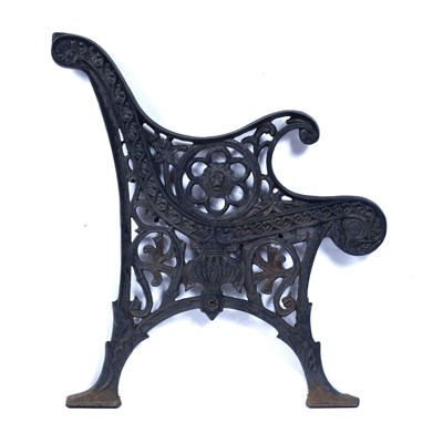 Lot 39 - Aesthetic Movement Pair of black painted cast...