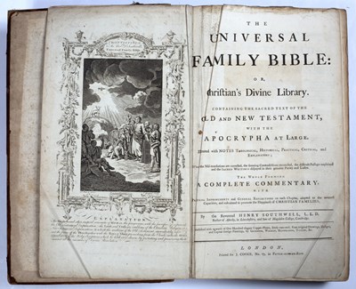 Lot 535 - The Universal Family Bible with commentary by...