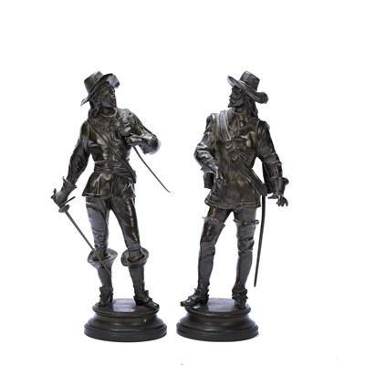 Lot 203 - Charles Anfrie (1833-1905) A pair of bronze...