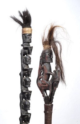 Lot 311 - Oceanic art interest, a magic staff, Batak...