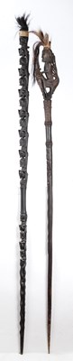 Lot 311 - Oceanic art interest, a magic staff, Batak...