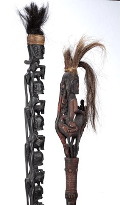 Lot 311 - Oceanic art interest, a magic staff, Batak...