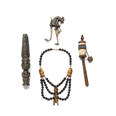 Lot 314 - Tribal interest, a collection of small items...