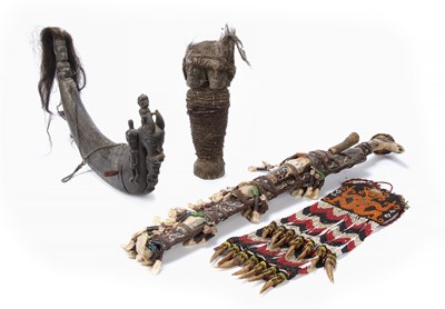 Lot 319 - An Indonesian mandau, headhunter's sword, with...