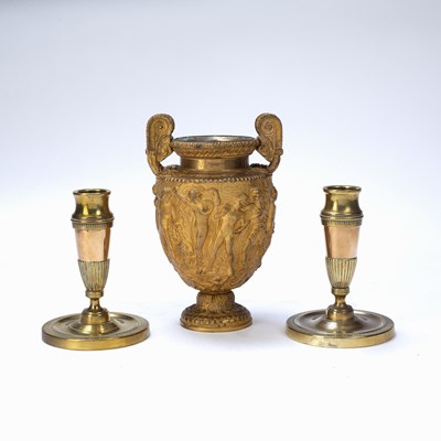 Lot 224 - A pair of 19th century gilt bronze dwarf...