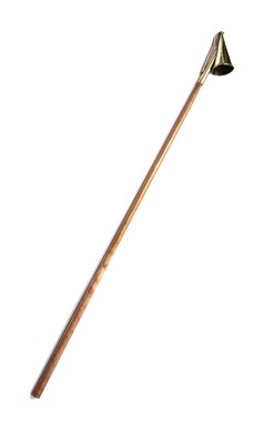 Lot 226 - A Victorian brass candle snuffer and lighter,...