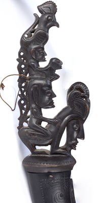 Lot 329 - Tribal interest, two carved wood cotton gins...