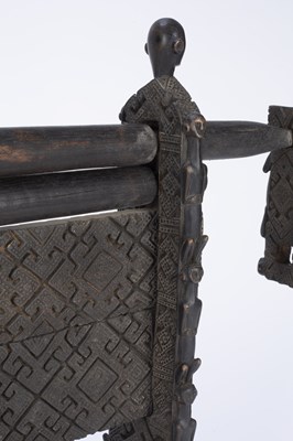 Lot 329 - Tribal interest, two carved wood cotton gins...
