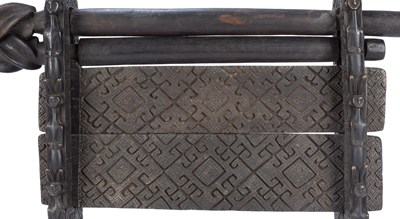 Lot 329 - Tribal interest, two carved wood cotton gins...