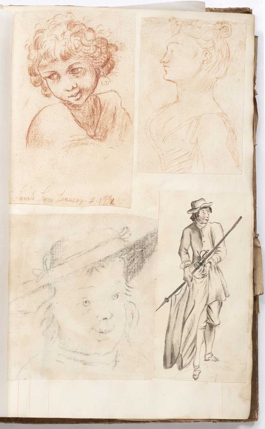 Lot 66 - A large collection of early sketches by Sarah...