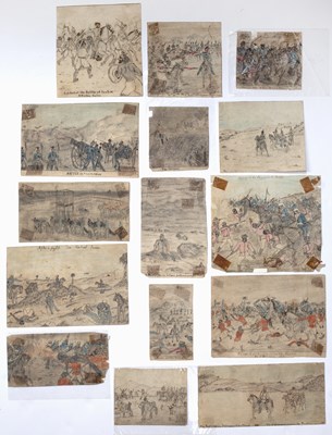 Lot 261 - A collection of 19th century pen and ink...